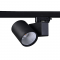 BLACK LED TRACK LUMINAIRE 40W 4000K 3-PHASE 38° 4200LM 230V AC Ra80 LISOR4040B4