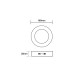 LED SLIM PANEL WHITE ROUND CEIL.12W 3000K 1040Lm Φ160 230V AC Ra80 ARCA1230RW LED SLIM PANEL WHITE ROUND CEIL.12W 3000K 1040Lm Φ160 230V AC Ra80 ARCA1230RW