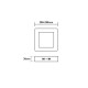 LED SLIM PANEL WHITE SQUARE CEIL.18W 4000K 1730Lm 208mm 230V AC Ra80 ARCA1840SW