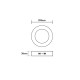 LED SLIM PANEL WHITE ROUND CEIL.18W 6500K 1750Lm Φ209 230V AC Ra80 ARCA1865RW LED SLIM PANEL WHITE ROUND CEIL.18W 6500K 1750Lm Φ209 230V AC Ra80 ARCA1865RW