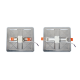 FLEXIBLE W SQUARE LED SLIM PANEL 15W 4000K 1330Lm 230V Φ50-150 120° Ra80 FLEXI1540SW