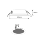 LED COB RECESSED LUMINAIRE PARO 40W 4000K 3.200Lm 90° 230V RA>80 PARO4040