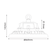 ^LED HIGH BAY ASTREK DIM 1-10V 200W 26.000LM 5000K 90° 230V AC IP65 Ra>80 50.000HRS ASTREK20050