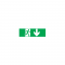 ARROW DOWN STICKER FOR EXIT/EMERGENCY LIGHTING HAP2