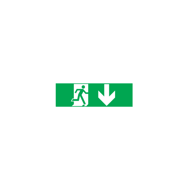 ARROW DOWN STICKER FOR EXIT/EMERGENCY LIGHTING HAP2