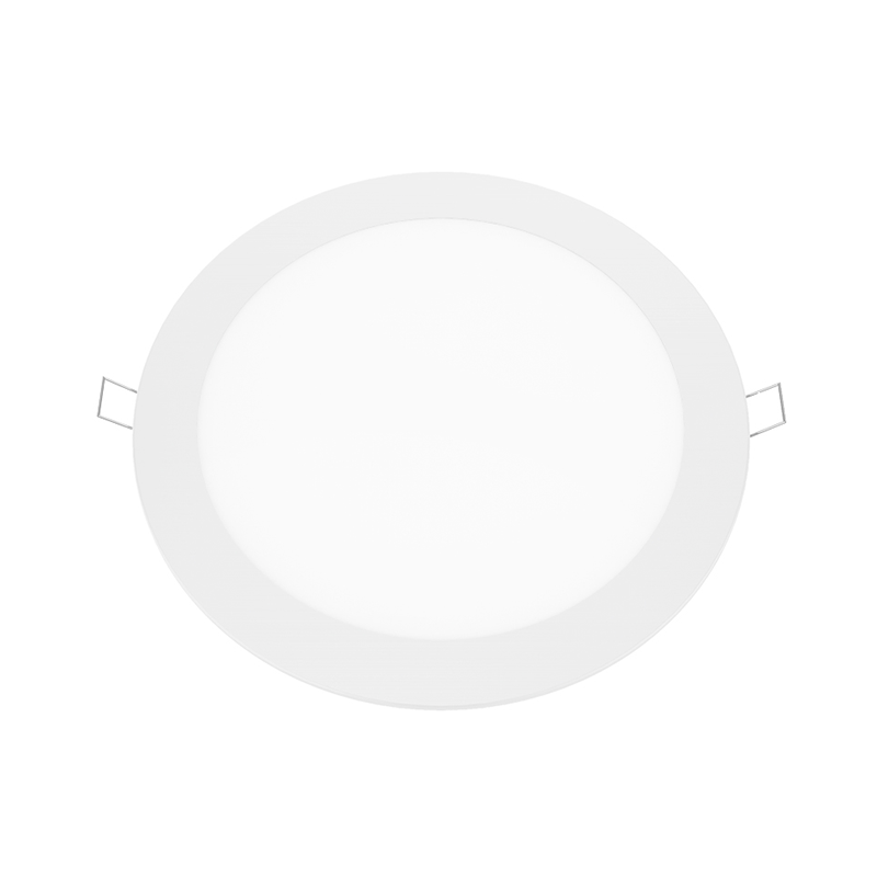 LED SLIM PANEL WHITE ROUND REC. 18W 6500K 1750Lm Φ220 230V AC Ra80 PLATO1865RW