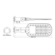 LED STREET LUMINAIRE 20W 2800LM 4000K 140x90˚ CLASS I 230V AC IP66 NORD2040