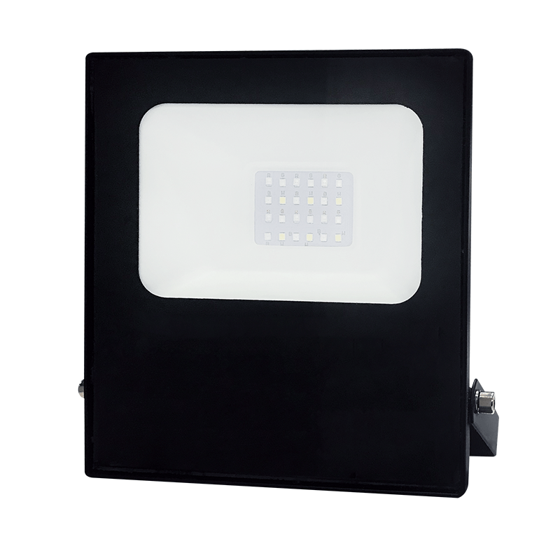 BLACK LED SMD FLOOD LUMINAIRE IP66 20W RGBW 230V Q20RGBW