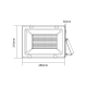 BLACK LED SMD FLOOD LUMINAIRE IP66 300W 3000K 24100Lm 230V RA80 Q30030