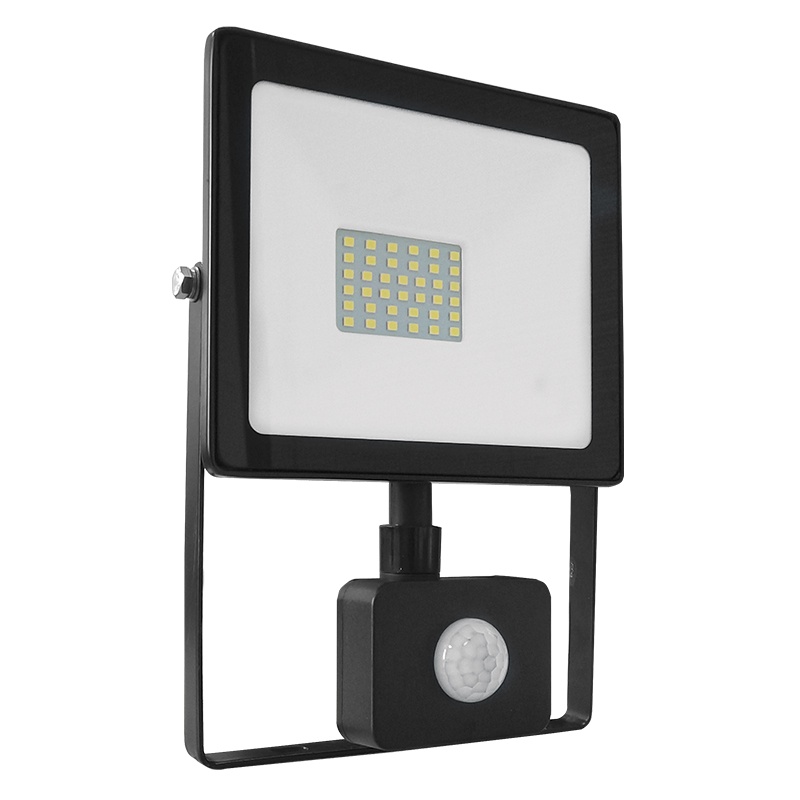 BLACK SENSOR LED SMD FLOOD LUMINAIRE IP66 30W 6000K 2650Lm 230V RA80 Q3060S BLACK SENSOR LED SMD FLOOD LUMINAIRE IP66 30W 6000K 2650Lm 230V RA80 Q3060S