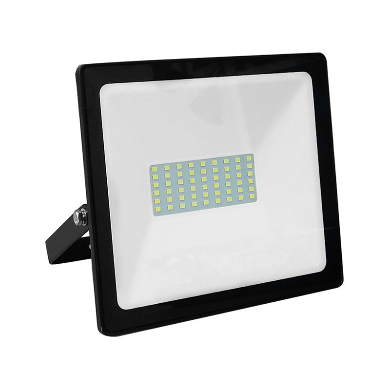 BLACK LED SMD FLOOD LUMINAIRE IP66 50W 3000K 4000Lm 230V RA80 Q5030