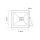 BLACK LED SMD FLOOD LUMINAIRE IP66 50W BLUE 230V Q50B