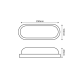LED PC WHITE WALL LUMINAIRE 230V AC IP65 20W 1700lm 3000K 110° Ra80 DORA2030W LED PC WHITE WALL LUMINAIRE 230V AC IP65 20W 1700lm 3000K 110° Ra80 DORA2030W