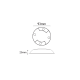 COVER FOR CIRCUIT LED 2 HOLES HI2452