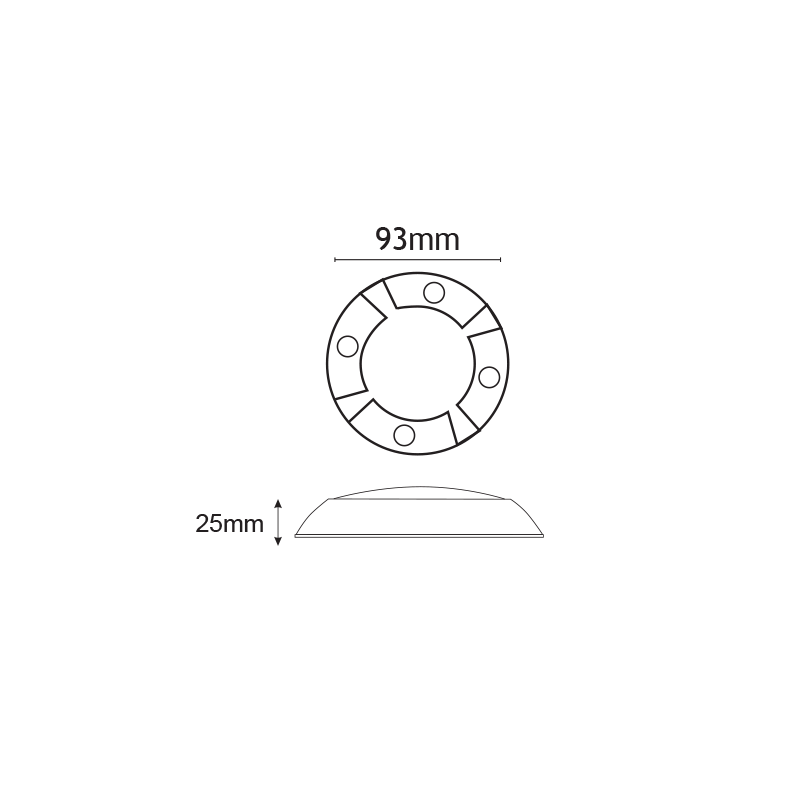 COVER FOR CIRCUIT LED 4 HOLES HI2453