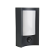 ^LED SMD WALL SENSOR LUMINAIRE 7W 350LM 170° 230V AC 3.000K DARK GREY CRI80 IP54 30.000HRS LG0514GPIR
