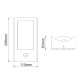 ^LED SMD WALL SENSOR LUMINAIRE 7W 350LM 170° 230V AC 3.000K DARK GREY CRI80 IP54 30.000HRS LG0514GPIR