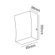 ^LED HP WALL LUMINAIRE 3W 110LM 89° 230V AC 3.000K DARK GREY CRI80 IP65 30.000HRS LG1041G