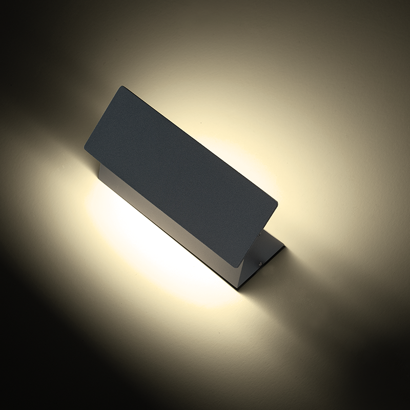 ^LED SMD WALL LUMINAIRE 7W 210LM 190° 230V AC 3.000K DARK GREY CRI80 IP54 30.000HRS LG1201G