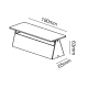 ^LED SMD WALL LUMINAIRE 7W 210LM 190° 230V AC 3.000K DARK GREY CRI80 IP54 30.000HRS LG1201G
