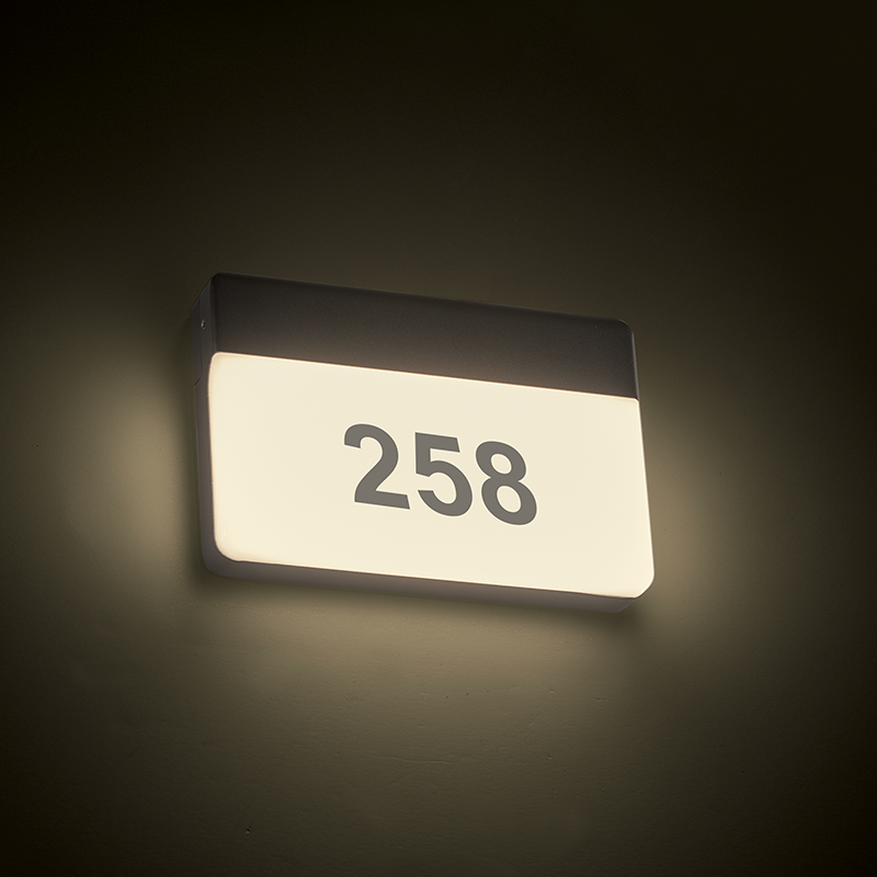 ^LED SMD WALL LUMINAIRE 13W 650LM 120° 230V AC 3.000K DARK GREY CRI80 IP65 30.000HRS LG1329G