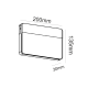^LED SMD WALL LUMINAIRE 13W 650LM 120° 230V AC 3.000K DARK GREY CRI80 IP65 30.000HRS LG1329G