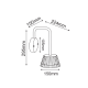 ^LED SMD WALL LUMINAIRE 10W 400LM 85° 230V AC 3.000K DARK GREY CRI80 IP54 30.000HRS LG2122G
