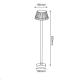 ^LED SMD POST LUMINAIRE 10W 400LM 130° 230V AC 3.000K DARK GREY CRI80 IP65 30.000HRS LG2122G-600