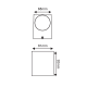 ^LED HP WALL LUMINAIRE 4W 230LM 40° 230V AC 3.000K DARK GREY CRI80 IP65 30.000HRS LG2203G