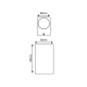^LED HP WALL LUMINAIRE 9W 430LM 40° 230V AC 3.000K DARK GREY CRI80 IP65 30.000HRS LG2204G