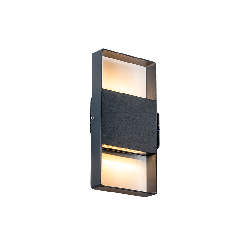 ^LED SMD WALL LUMINAIRE 8W 320LM 120° 230V AC 3.000K DARK GREY CRI80 IP54 30.000HRS LG2362G