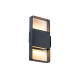 ^LED SMD WALL LUMINAIRE 8W 320LM 120° 230V AC 3.000K DARK GREY CRI80 IP54 30.000HRS LG2362G