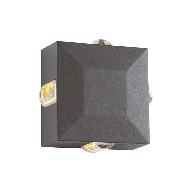 ^LED HP WALL LUMINAIRE 5W 170LM 15° 230V AC 3.000K DARK GREY CRI80 IP54 30.000HRS LG2622G