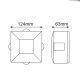 ^LED HP WALL LUMINAIRE 5W 170LM 15° 230V AC 3.000K DARK GREY CRI80 IP54 30.000HRS LG2622G