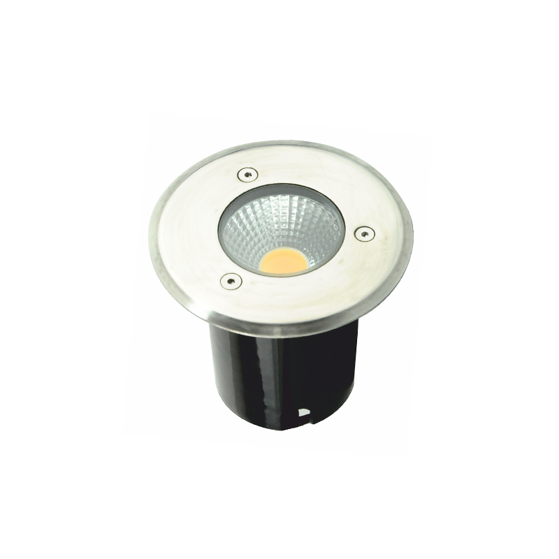 ^LED ROUND COB INGROUND SPOT LUMINAIRE 7W 450LM 3000K 45° 230V AC IP67 Ra80 30000hrs LG2641
