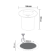^LED ROUND COB INGROUND SPOT LUMINAIRE 7W 450LM 3000K 45° 230V AC IP67 Ra80 30000hrs LG2641
