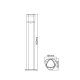 ^LED SMD POST LUMINAIRE 7W 410LM 340° 230V AC 3.000K DARK GREY CRI80 IP54 30.000HRS LG3702G-500