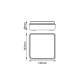 ^LED SMD WALL LUMINAIRE 12W 650LM 110° 230V AC 3.000K DARK GREY CRI80 IP54 30.000HRS LG5031