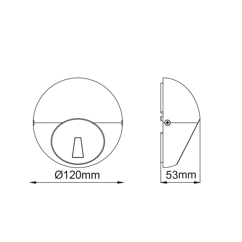 ^LED SMD WALL LUMINAIRE 4W 30LM 18° 230V AC 3.000K DARK GREY CRI80 IP65 30.000HRS LG5104G