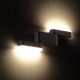 ^LED SMD WALL LUMINAIRE 9W 480LM 110° 230V AC 3.000K DARK GREY CRI80 IP54 30.000HRS LG5381