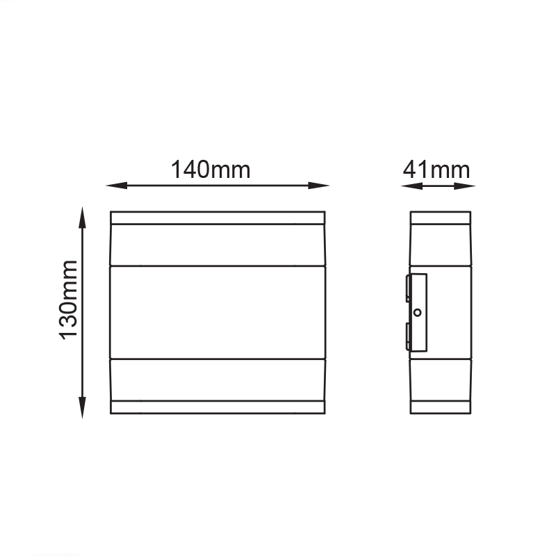 ^LED SMD WALL LUMINAIRE 9W 480LM 110° 230V AC 3.000K DARK GREY CRI80 IP54 30.000HRS LG5381