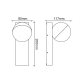 ^LED SMD WALL LUMINAIRE 10W 580LM 110° 230V AC 3.000K DARK GREY CRI80 IP54 30.000HRS LG5891G