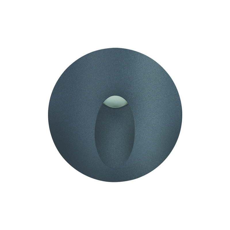 ^LED HP WALL RECESSED LUMINAIRE 3W 58LM ° 230V AC 4.000K DARK GREY CRI80 IP65  30.000HRS (INSTALLATION BOX INCLUDED) LG721140G