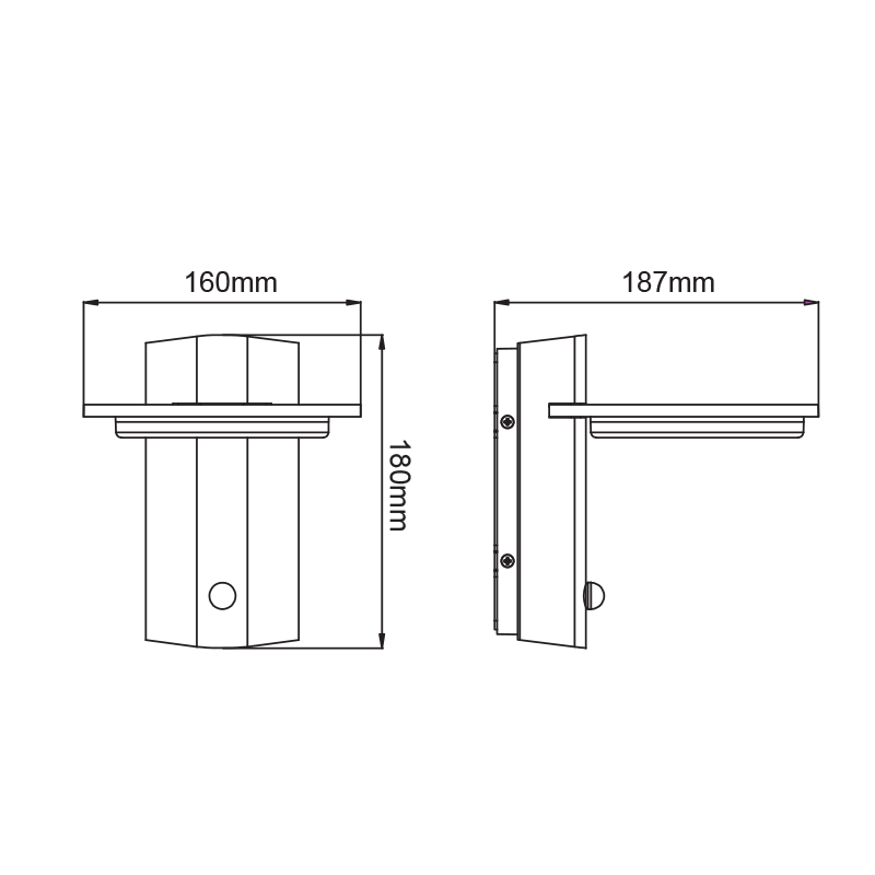 ^LED SMD WALL LUMINAIRE 13W 780LM 145° 230V AC 3.000K DARK GREY CRI80 IP65 30.000HRS LG8205G ^LED SMD WALL LUMINAIRE 13W 780LM 145° 230V AC 3.000K DARK GREY CRI80 IP65 30.000HRS LG8205G