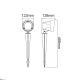 ^LED COB SPOT LUMINAIRE & SPIKE 19W 1400LM 40° 230V AC 3.000K DARK GREY CRI80 IP65 30.000HRS LG9202G