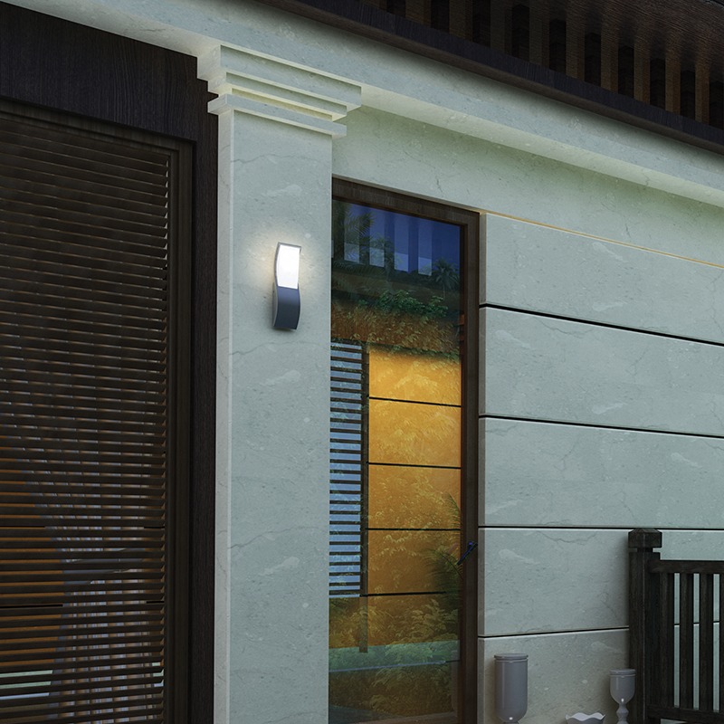 ^LED SMD WALL LUMINAIRE 7W 520LM 120° 230V AC 3.000K DARK GREY CRI80 IP65 30.000HRS LG9305G