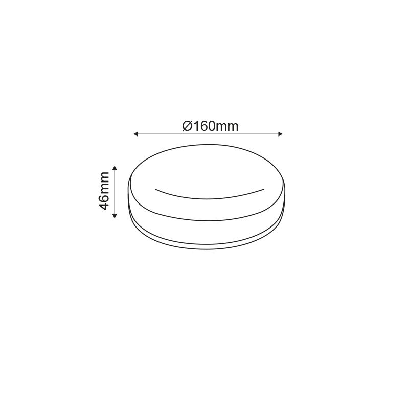 LED PC WHITE CEILING LUMINAIRE 230V AC IP66 12W 1020lm 3000K 180° Ra80 MADA1230 LED PC WHITE CEILING LUMINAIRE 230V AC IP66 12W 1020lm 3000K 180° Ra80 MADA1230