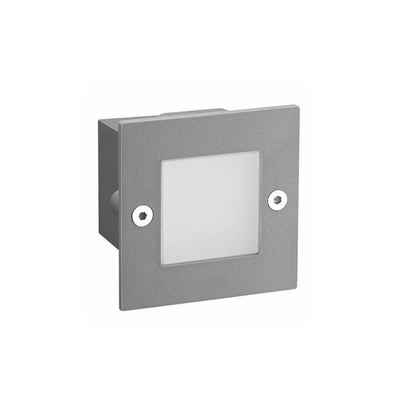 LED STEP LUMINAIRE 70X70 G 2W 6000K 100Lm 230V IP54 RA80 PAS260GS