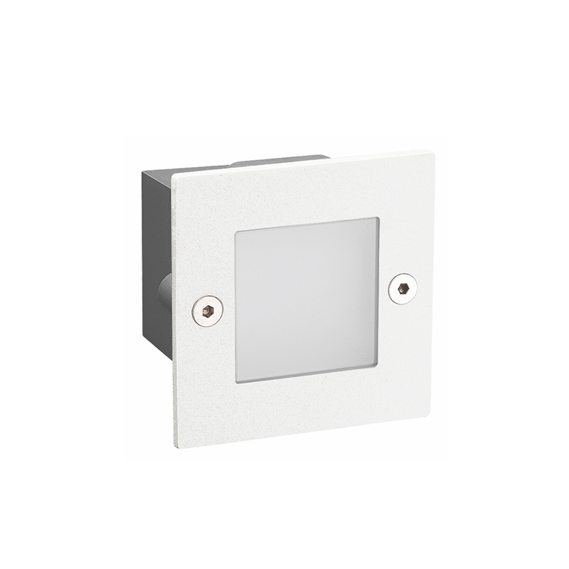 LED STEP LUMINAIRE 70X70 W 2W 6000K 100Lm 230V IP54 RA80 PAS260WS