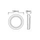 LED WALL ROUND LUMINAIRE GREY 230V AC IP65 4W 3000K 310LM RA80 SLIM01N
